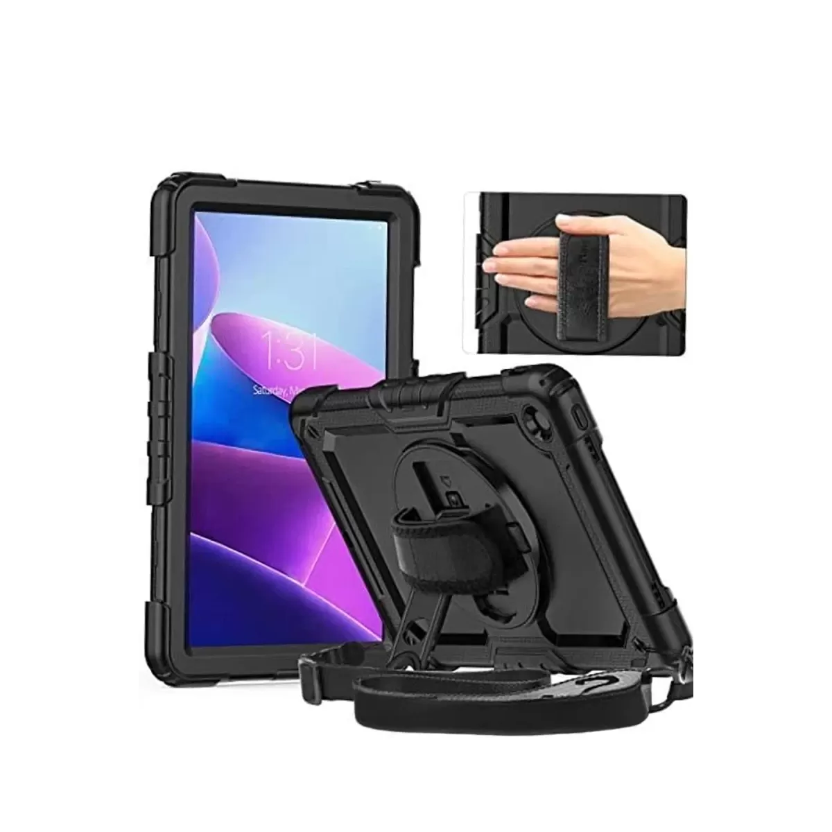 Newface Samsung Galaxy X910 Tab S9 Ultra 14.6 Kılıf Amazing Tablet Kapak - Siyah