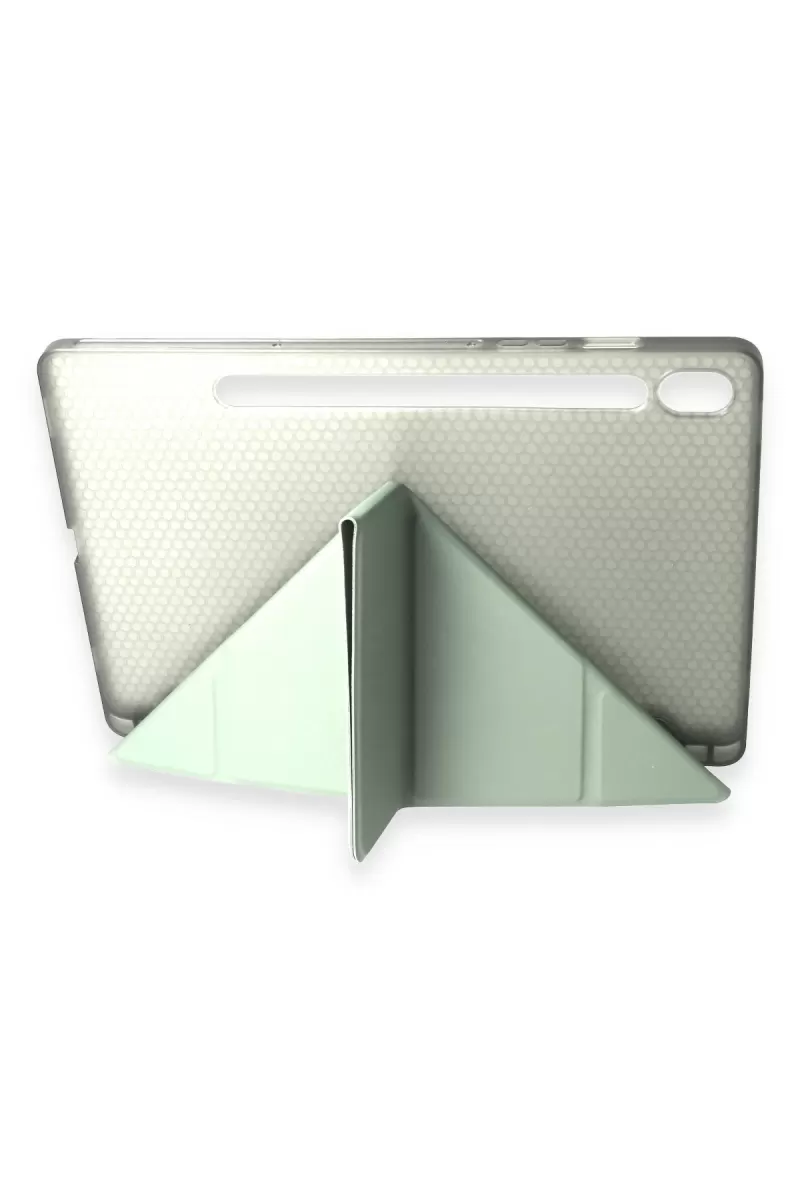 Newface Samsung Galaxy Tab A9 Kılıf Kalemlikli Mars Tablet Kılıfı - Açık Yeşil