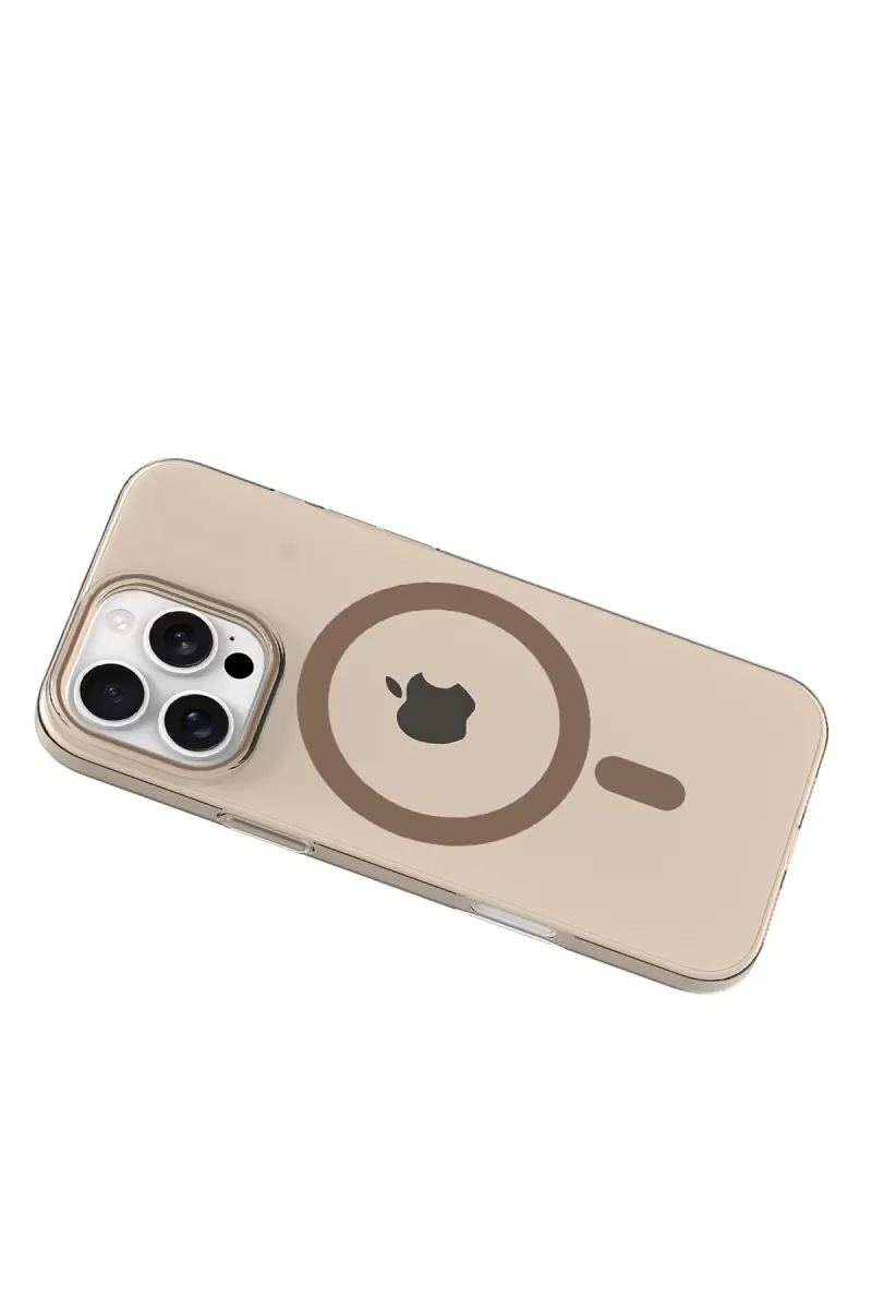Joko Apple iPhone 16 Pro PC Blank Magsafe Kapak - Çöl Titanyum