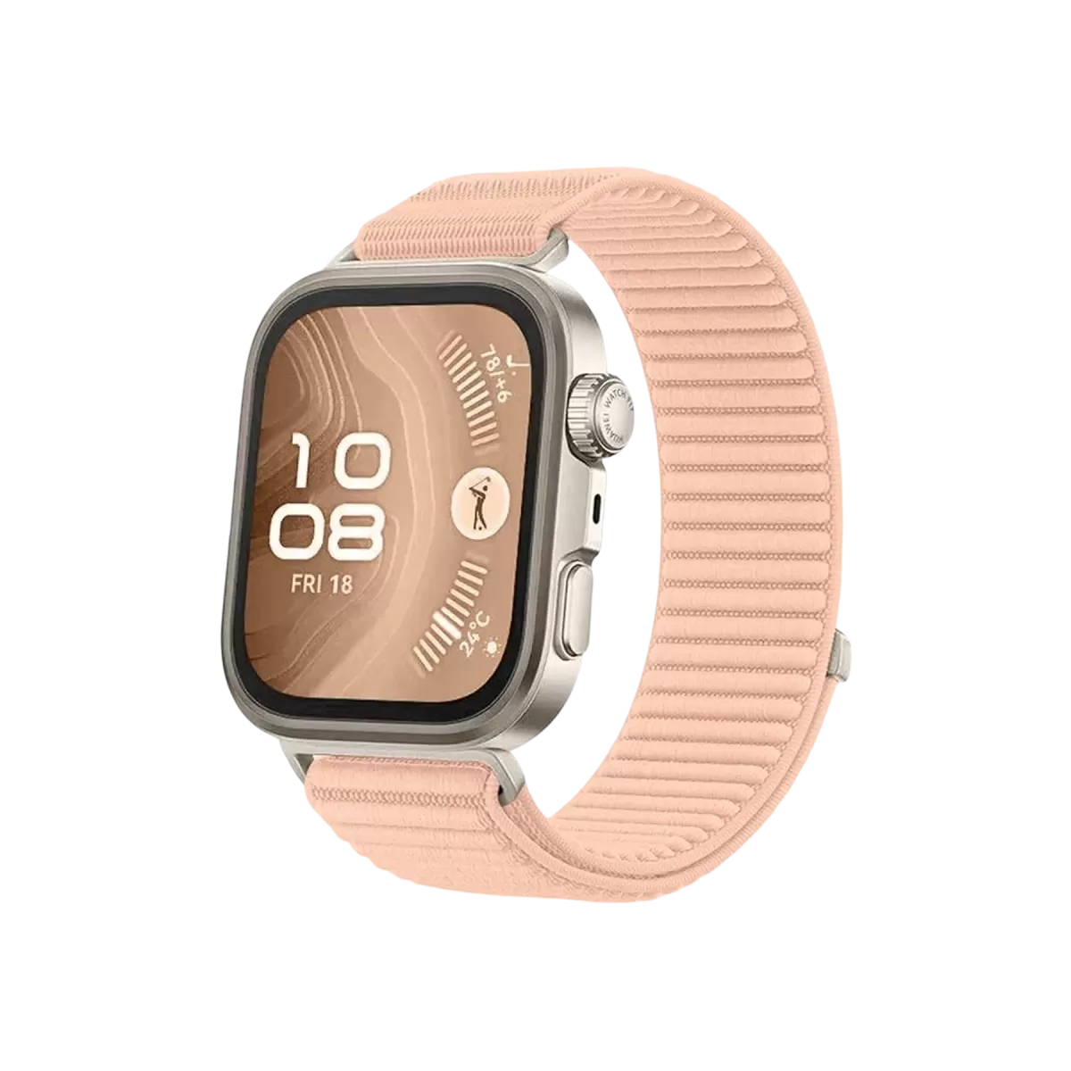Newface Huawei Fit 4 Braid Kordon - Pudra