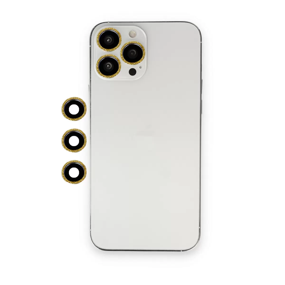 Newface Apple iPhone 13 Pro Max Shine Kamera Lens - Gold