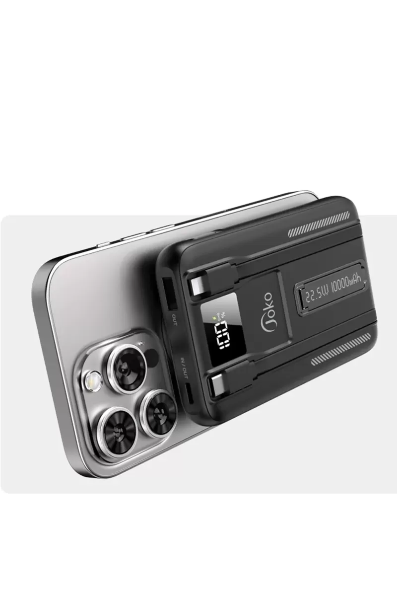 Joko J39 10.000 mAh 20W PD Dahili Kablolu Magsafe Powerbank - Turuncu