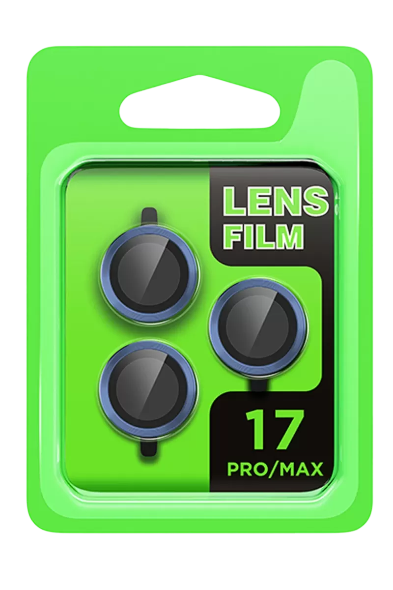 Newface Apple iPhone 17 Pro Raze Metal Kamera Lens - Koyu Mavi