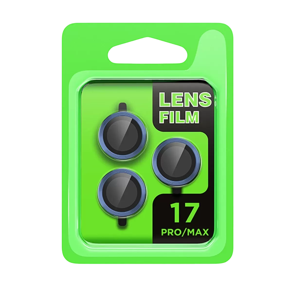 Newface Apple iPhone 17 Pro Raze Metal Kamera Lens - Koyu Mavi