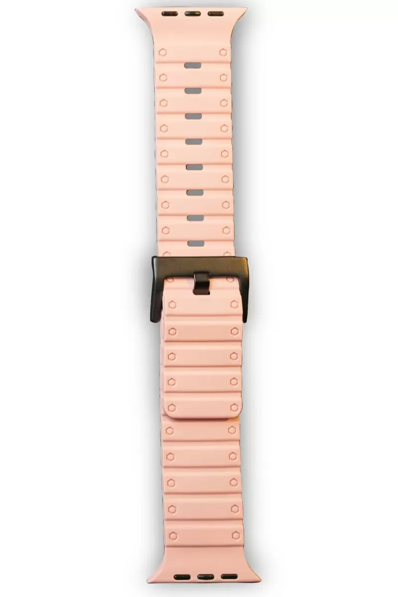 Newface Apple Watch 42mm Magnus Mıknatıslı Silikon Kordon - Yavruağzı