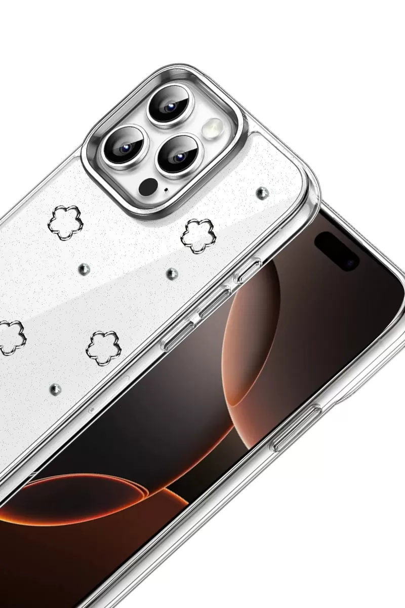 Newface Apple iPhone 16 Pro Fiyonk Desenli Kapak - Desen 2