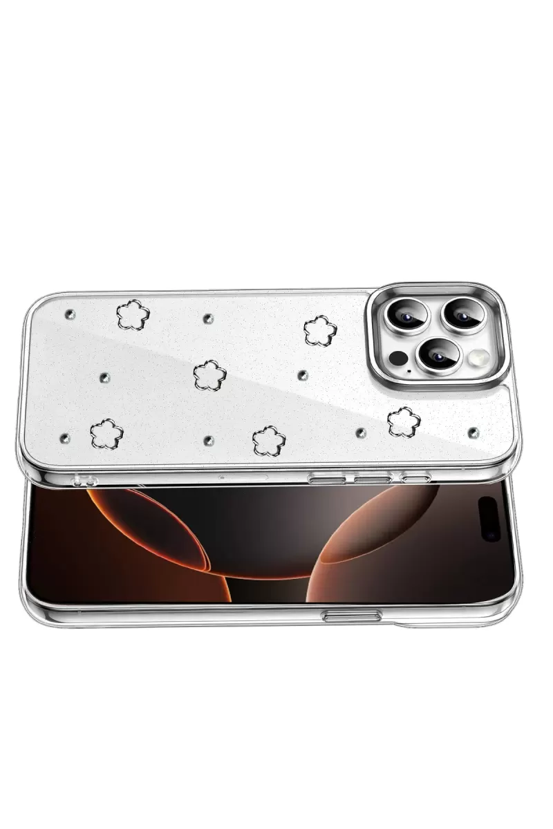 Newface Apple iPhone 16 Pro Fiyonk Desenli Kapak - Desen 2