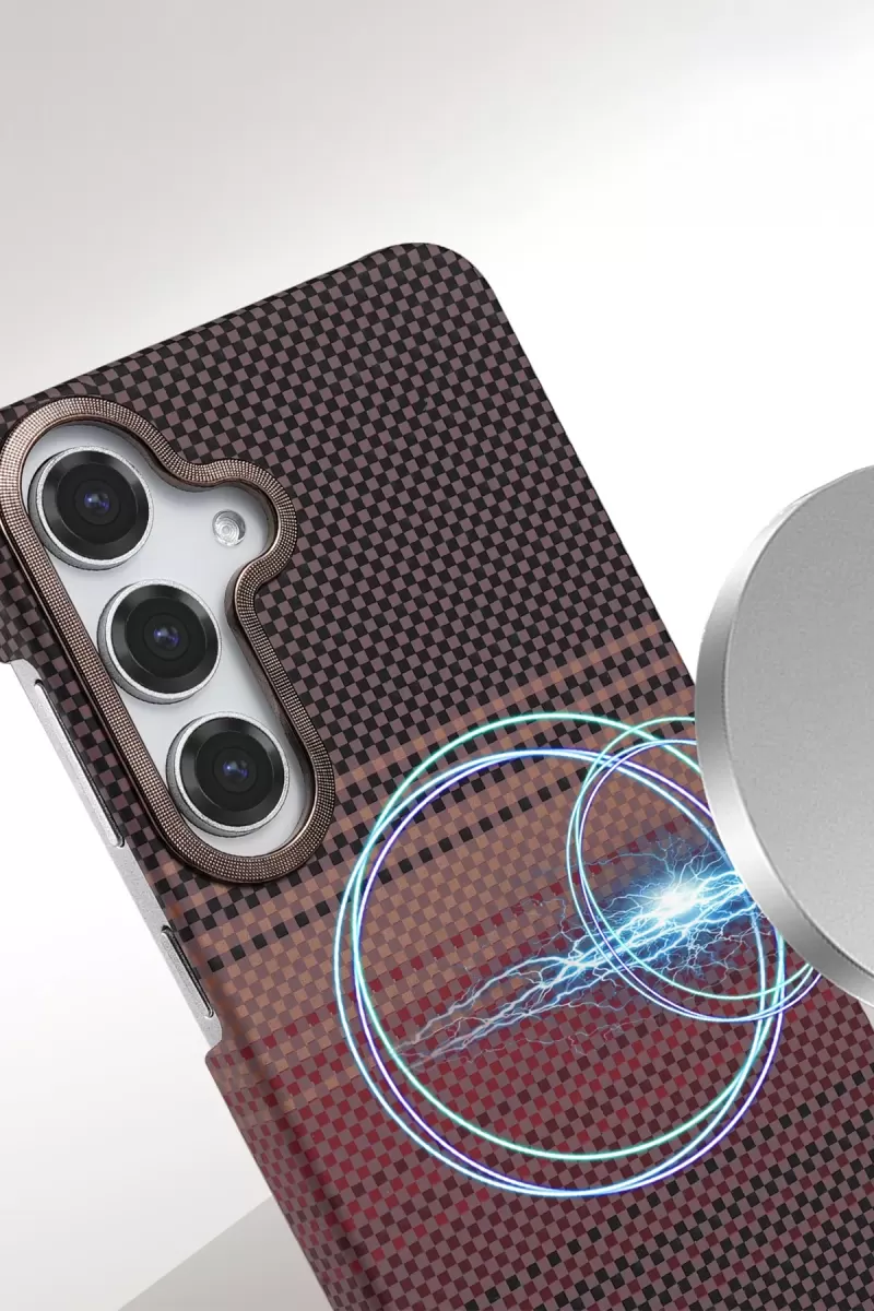 Newface Samsung Galaxy S23 FE Vega Magsafe Kapak - Kırmızı
