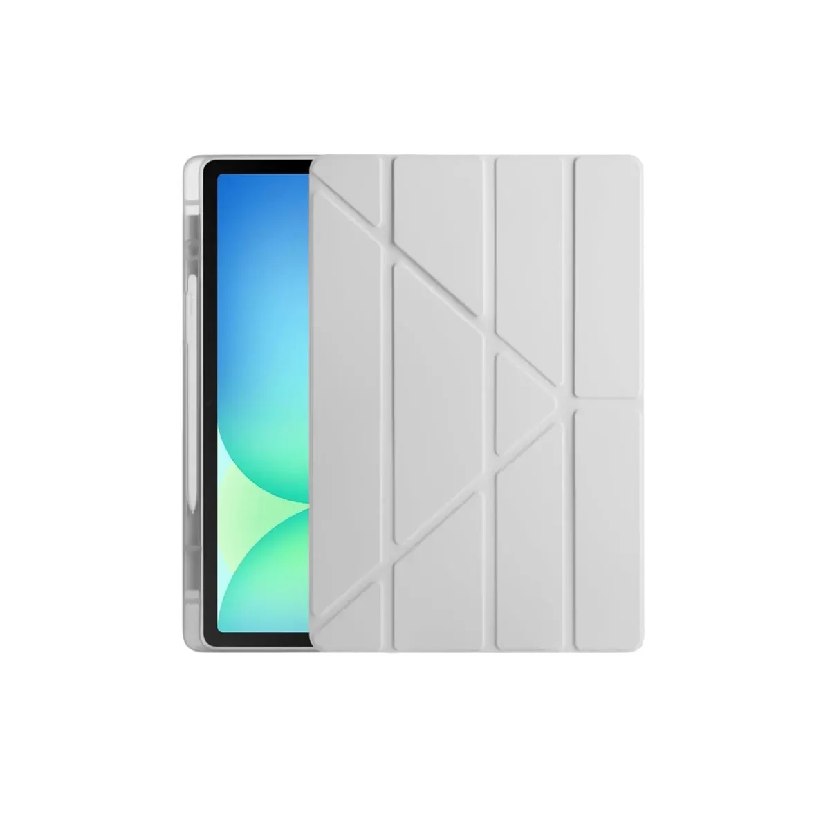 Newface Samsung Galaxy Tab S10 FE Plus 13.1 Kalemlikli Hugo Tablet Kılıfı - Gri