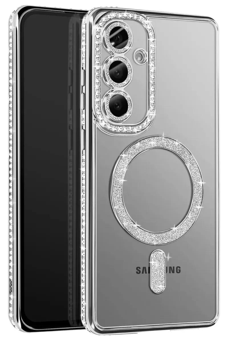 Newface Samsung Galaxy S26 Joke Simli Magneticsafe Kılıf - Gümüş