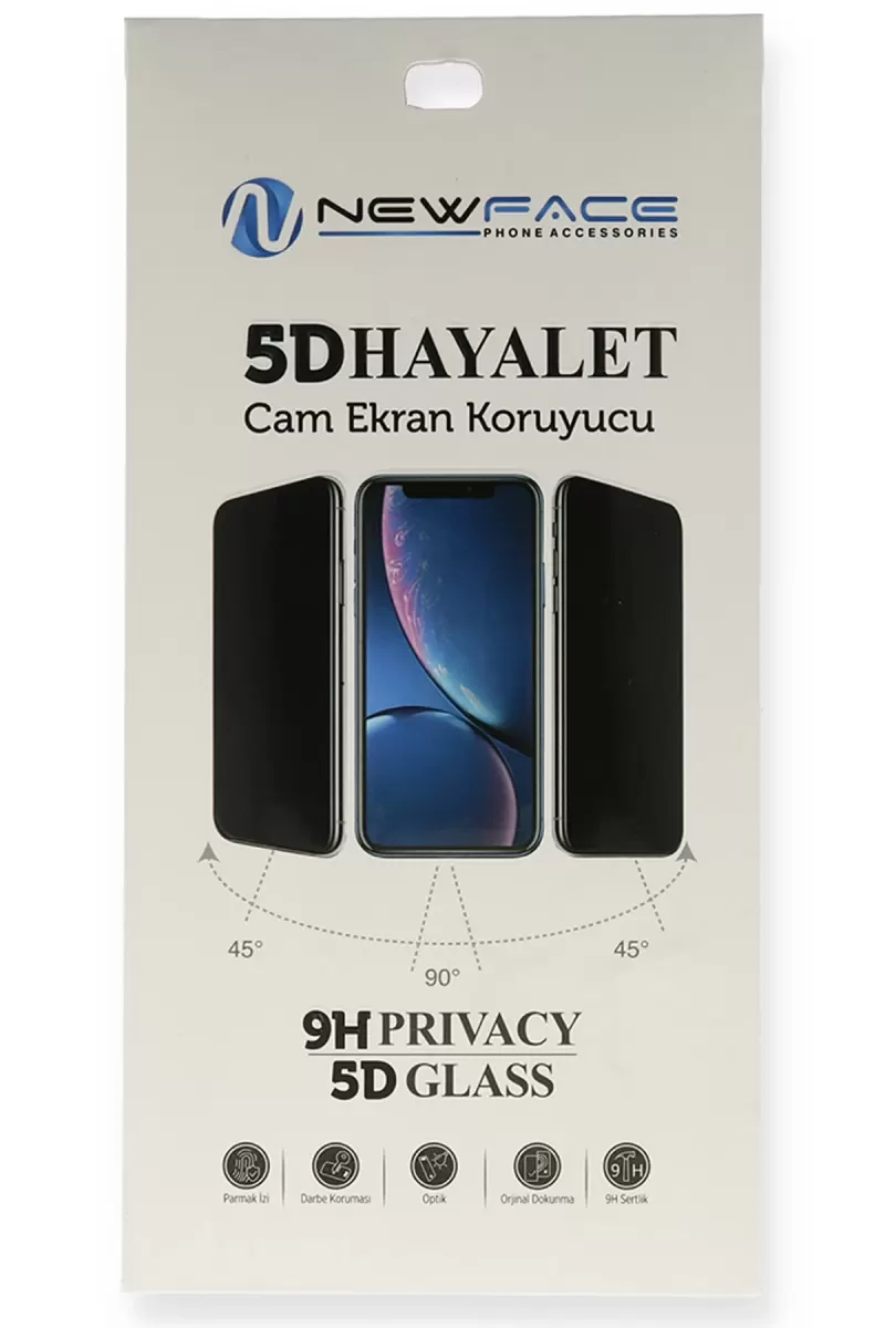 Newface Apple iPhone 14 Pro 5D Hayalet Cam Ekran Koruyucu