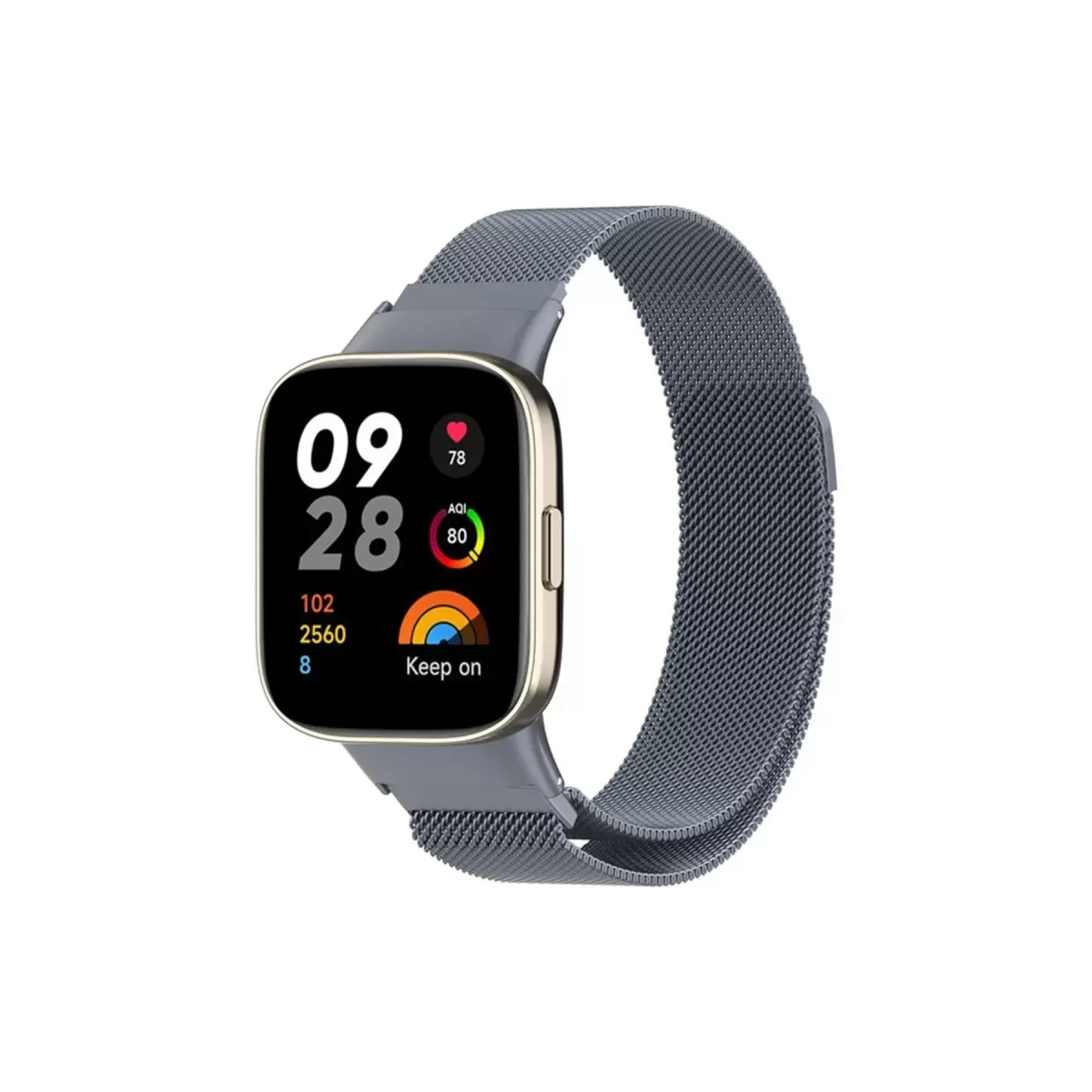 Newface Xiaomi Redmi Watch 3 Metal Mıknatıslı Kordon - Gri