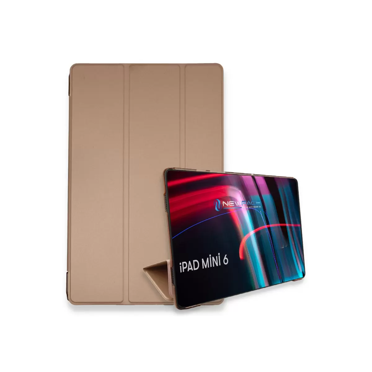 Newface Apple iPad Mini 6 Kılıf Tablet Smart Kılıf - Rose Gold