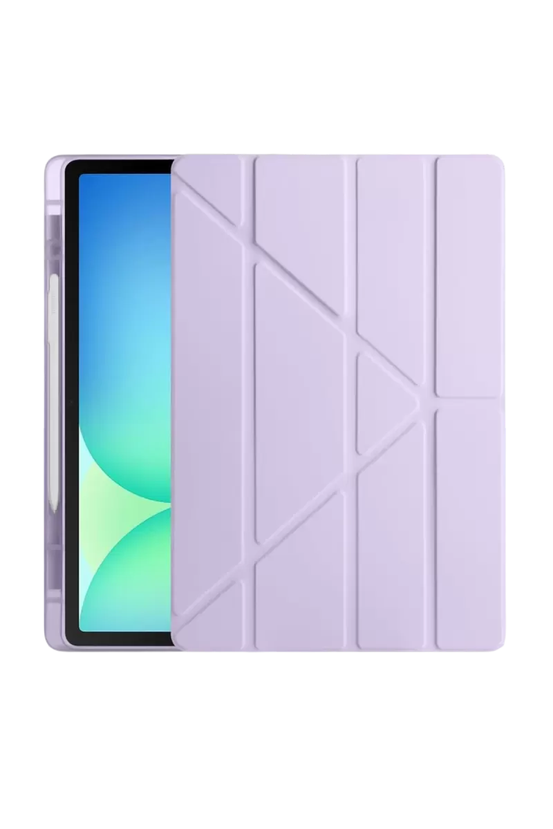 Newface Samsung Galaxy Tab S10 FE Plus 13.1 Kalemlikli Hugo Tablet Kılıfı - Lila