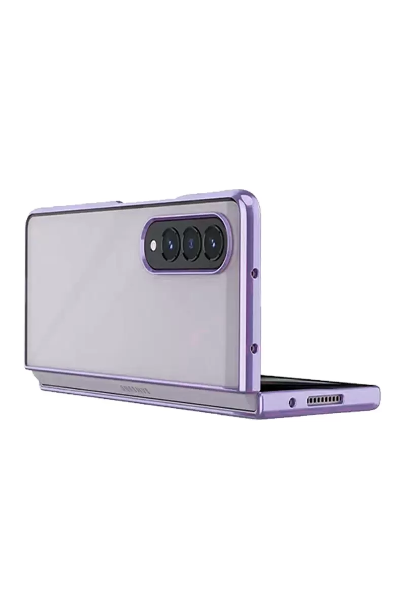 Newface Samsung Galaxy Z Fold 4 Kılıf Fold Element Kapak - Mor