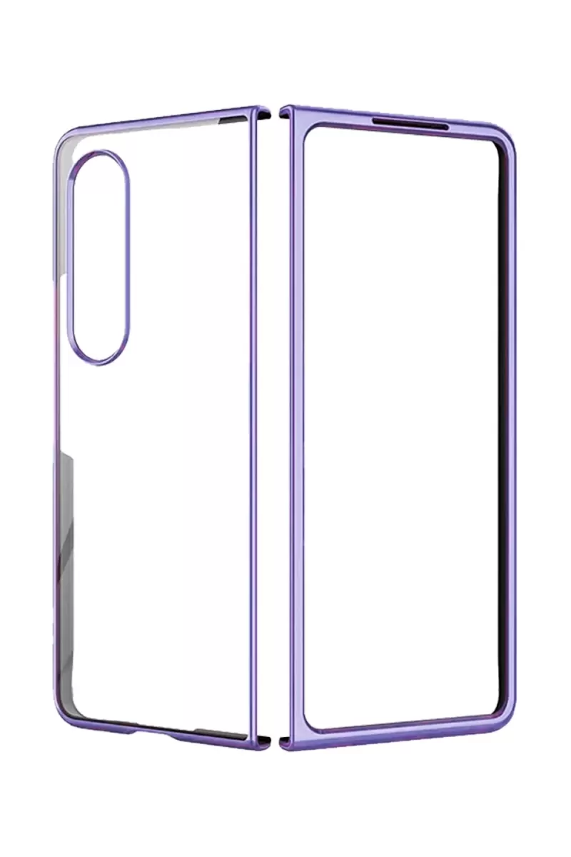 Newface Samsung Galaxy Z Fold 4 Kılıf Fold Element Kapak - Mor