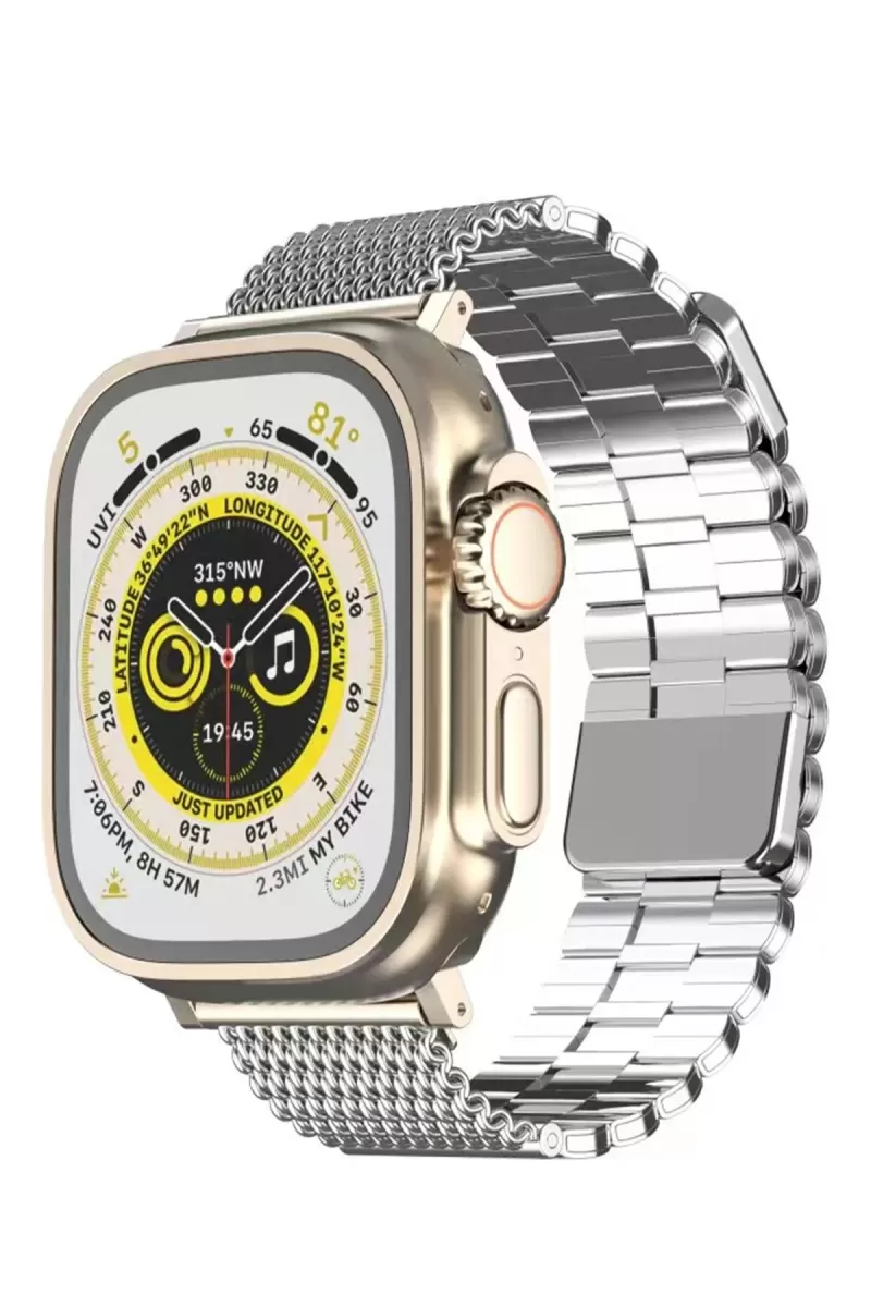 Newface Apple Watch 42mm Ascend Metal Kordon - Gümüş
