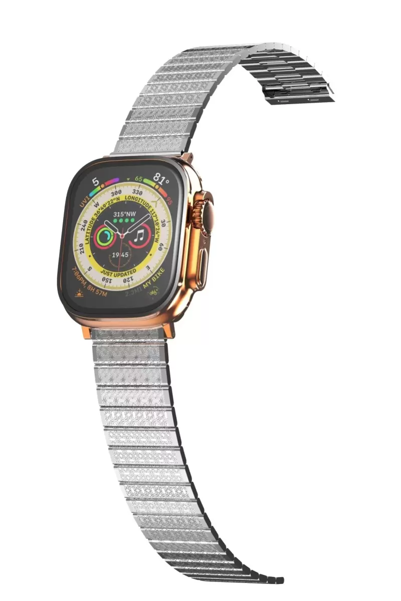 Newface Apple Watch 42mm Made Metal Kordon - Gümüş