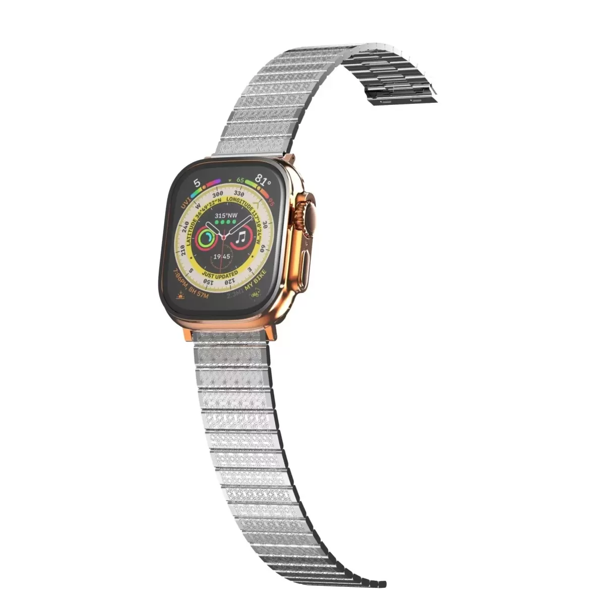 Newface Apple Watch 42mm Made Metal Kordon - Gümüş