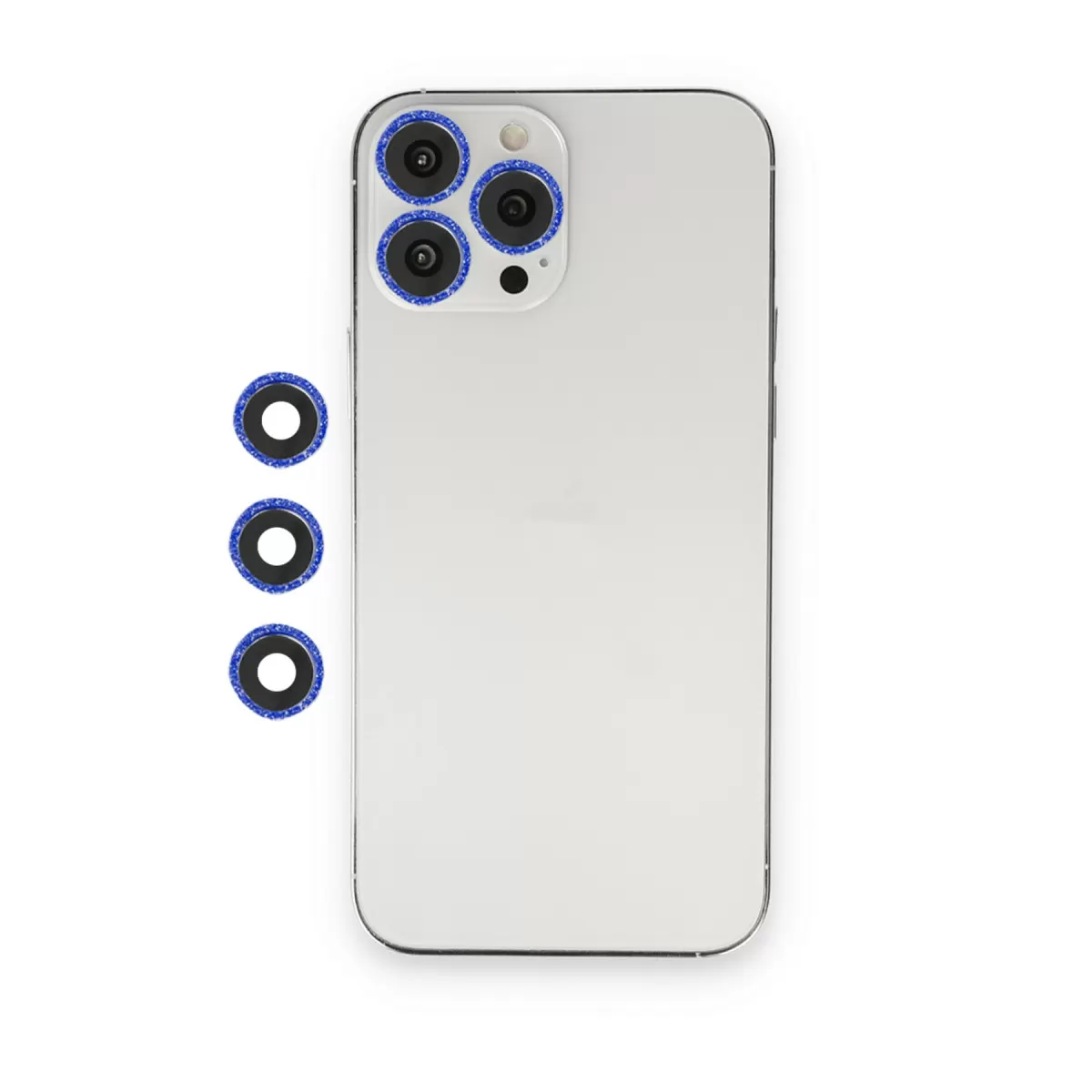 Newface Apple iPhone 12 Pro Max Shine Kamera Lens - Lacivert