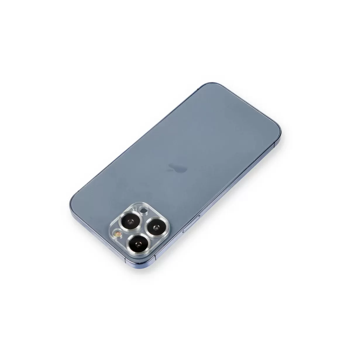 Newface Apple iPhone 12 Pro Max Metal Kamera Lens Koruma Cam - Gümüş