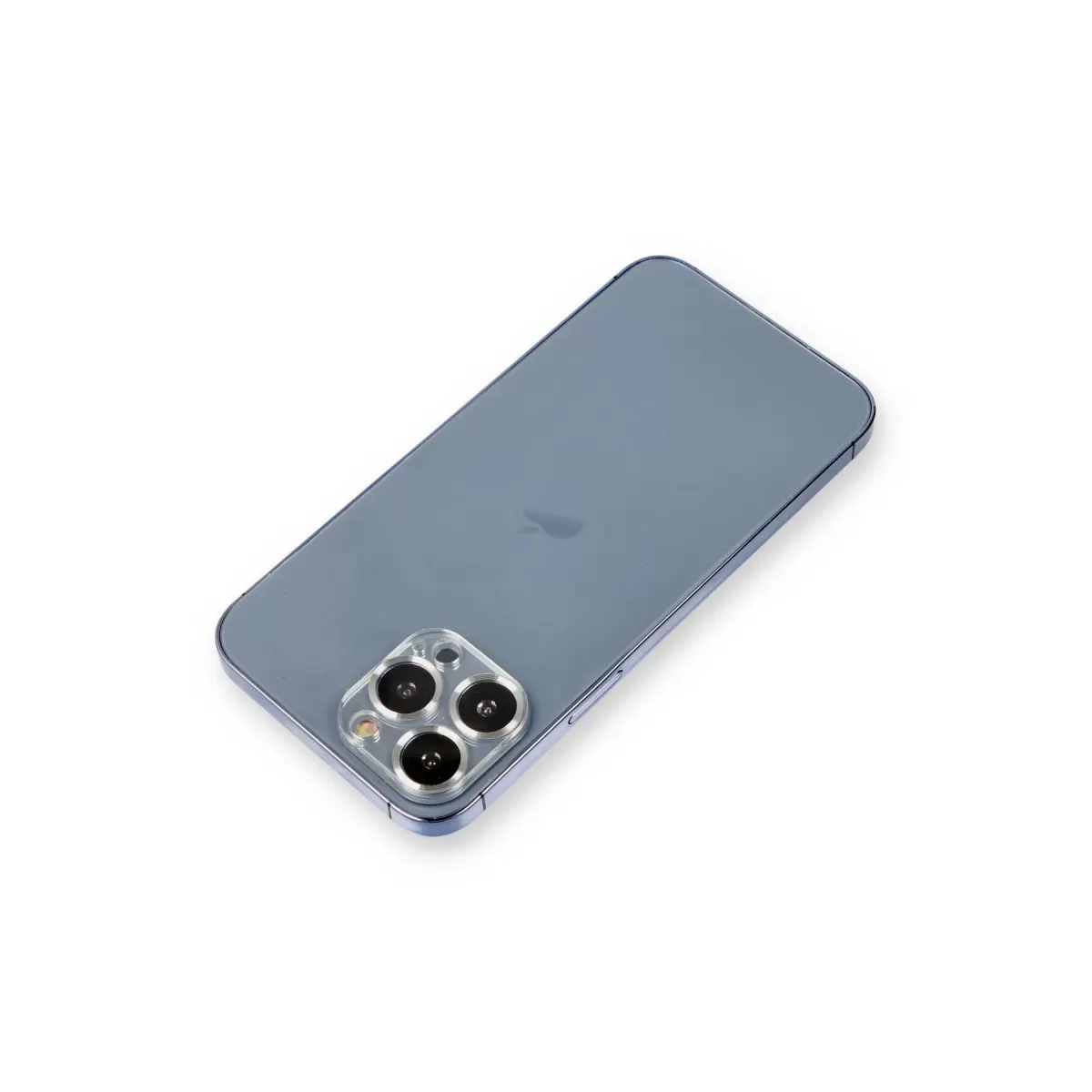 Newface Apple iPhone 12 Pro Max Metal Kamera Lens Koruma Cam - Gümüş