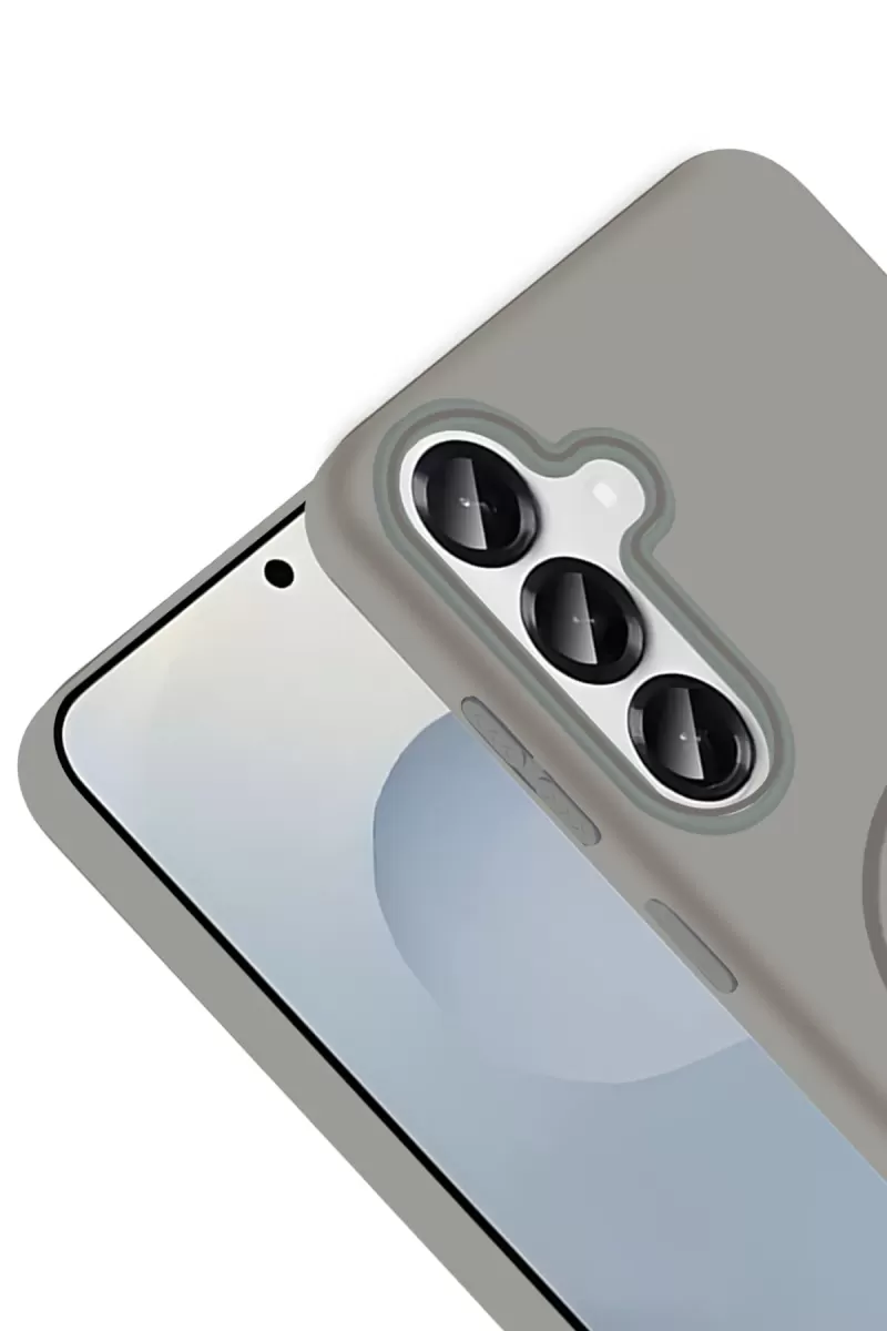 Joko Samsung Galaxy S23 FE Broş Magsafe Kapak - Çöl Titanyum