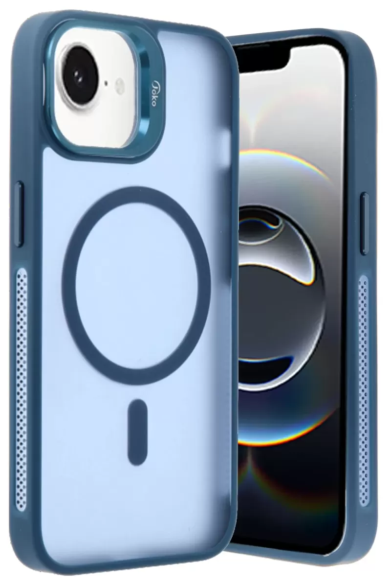 Joko Apple iPhone 16E Flet Lens Magsafe Kapak - Lacivert