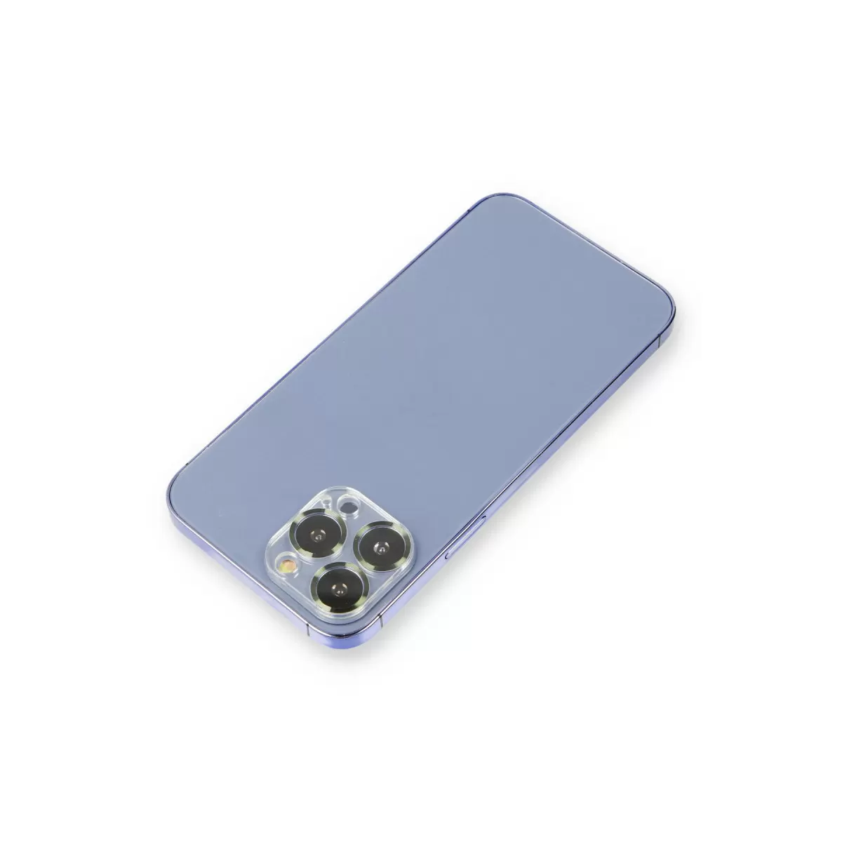 Newface Apple iPhone 13 Pro Max Metal Kamera Lens Koruma Cam - Koyu Yeşil