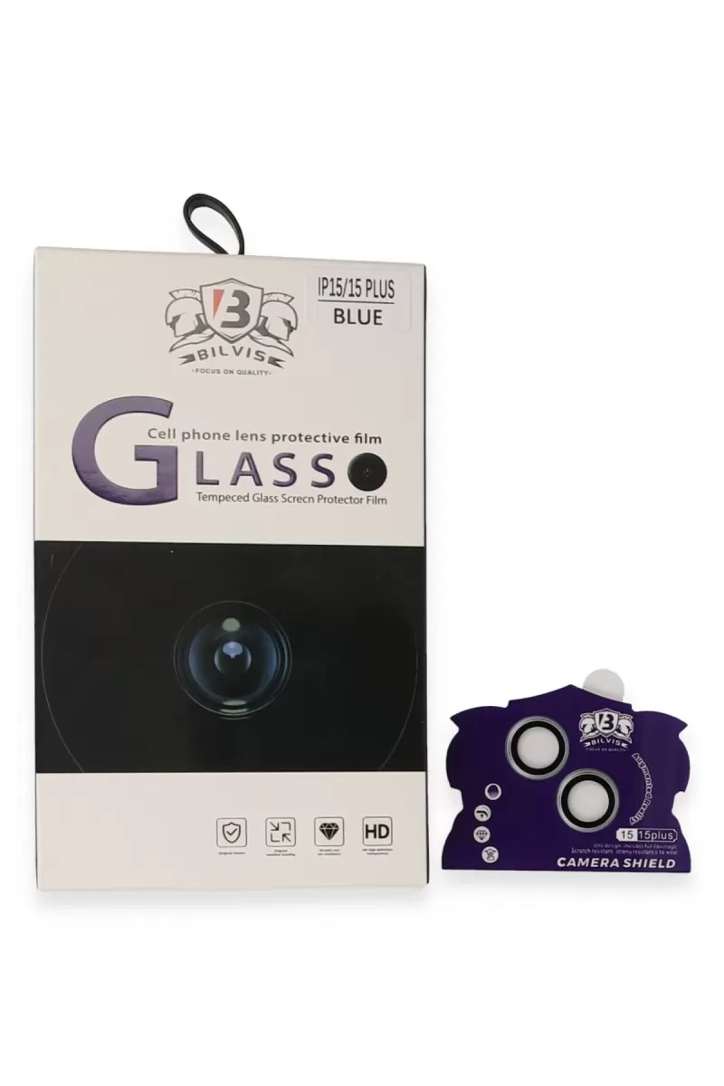 Newface Apple iPhone 15 Bilvis Titan Kamera Lens - Sierra Blue