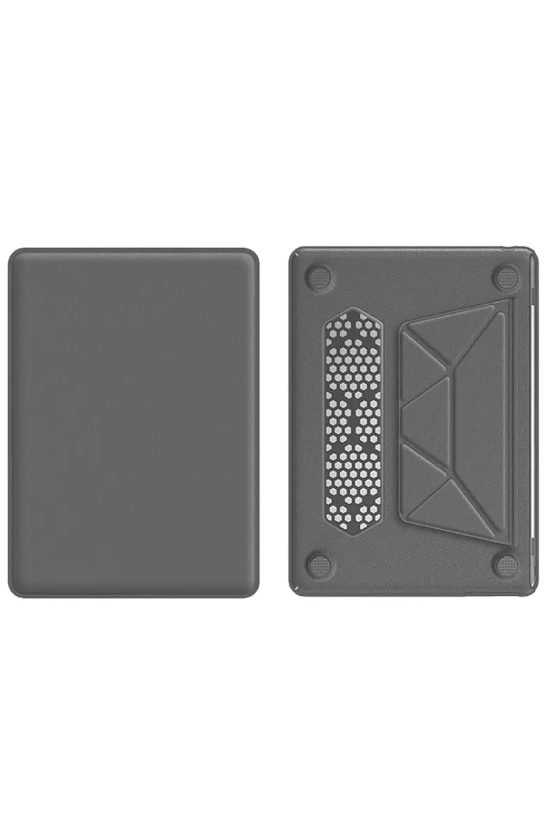 Newface Apple Macbook Air 15 2024 Macbook Deri Kapak - Gri