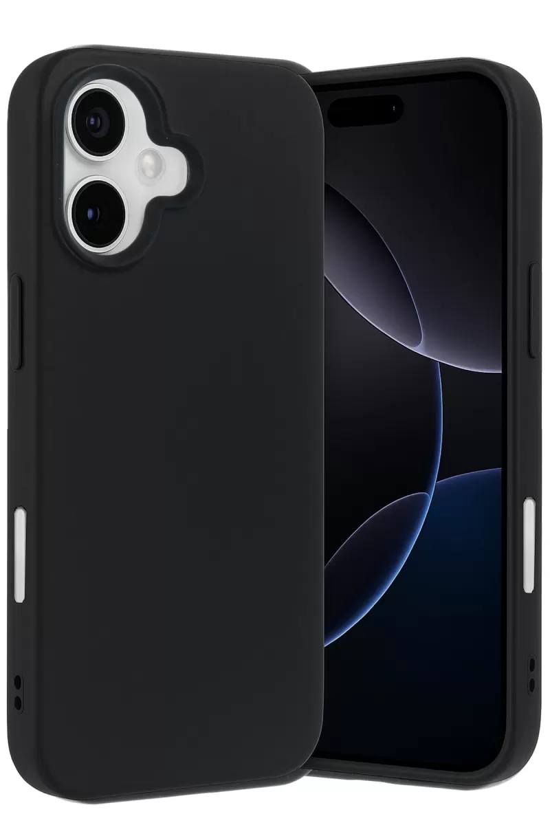 Newface Apple iPhone 17 Nano içi Kadife Silikon - Siyah