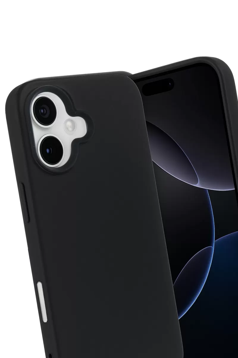Newface Apple iPhone 17 Nano içi Kadife Silikon - Siyah
