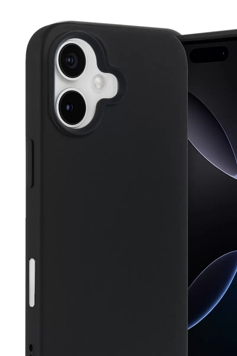 Newface Apple iPhone 17 Nano içi Kadife Silikon - Siyah