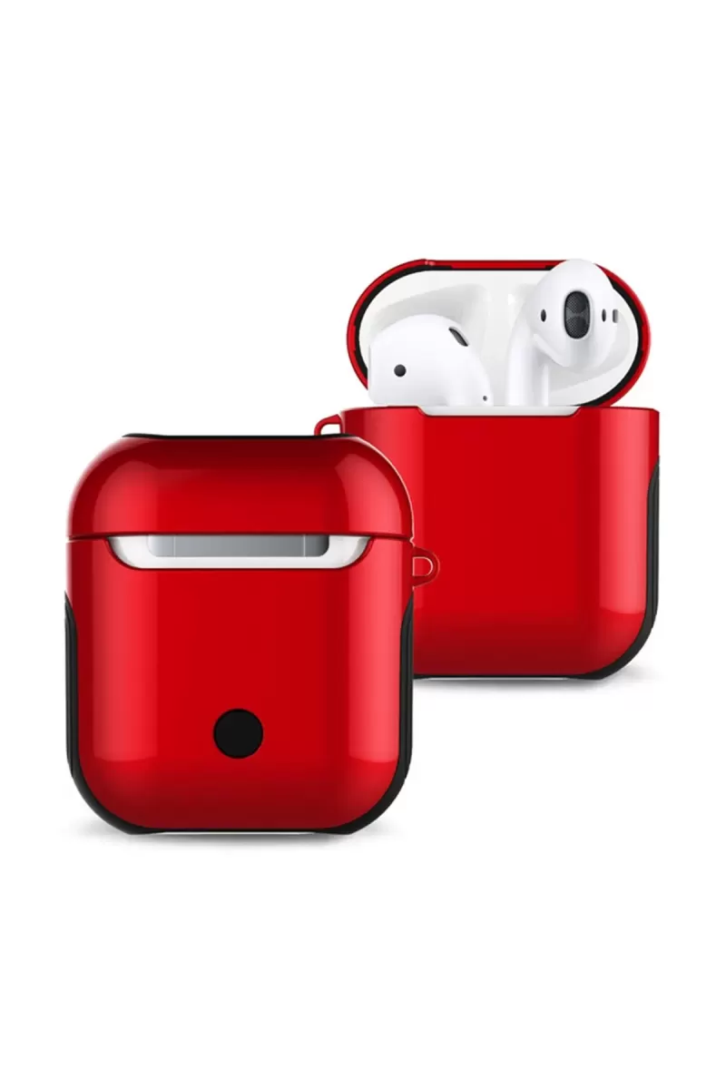 Newface Apple Airpods 2 (2.nesil) 3in1 Kılıf - Kırmızı