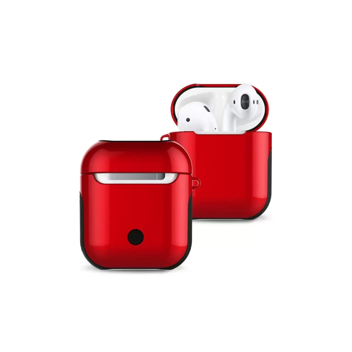 Newface Apple Airpods 2 (2.nesil) 3in1 Kılıf - Kırmızı