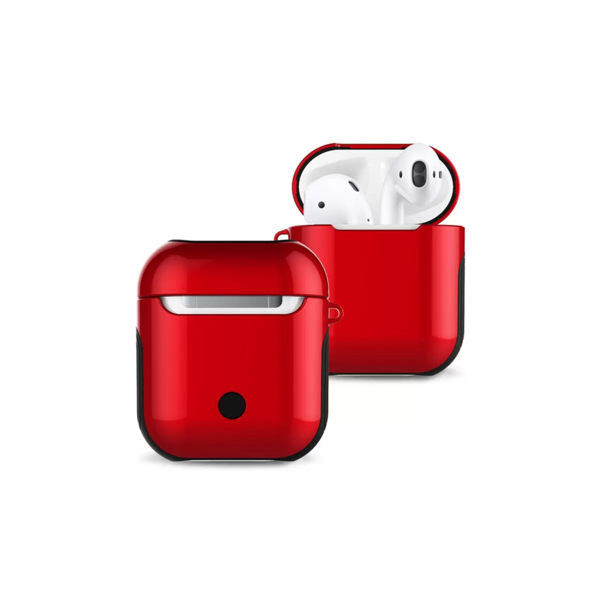 Newface Apple Airpods 2 (2.nesil) 3in1 Kılıf - Kırmızı