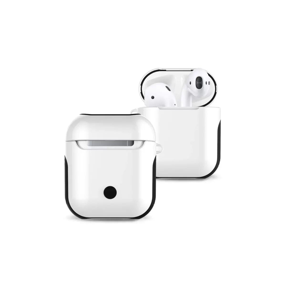 Newface Apple Airpods 2 (2.nesil) 3in1 Kılıf - Beyaz