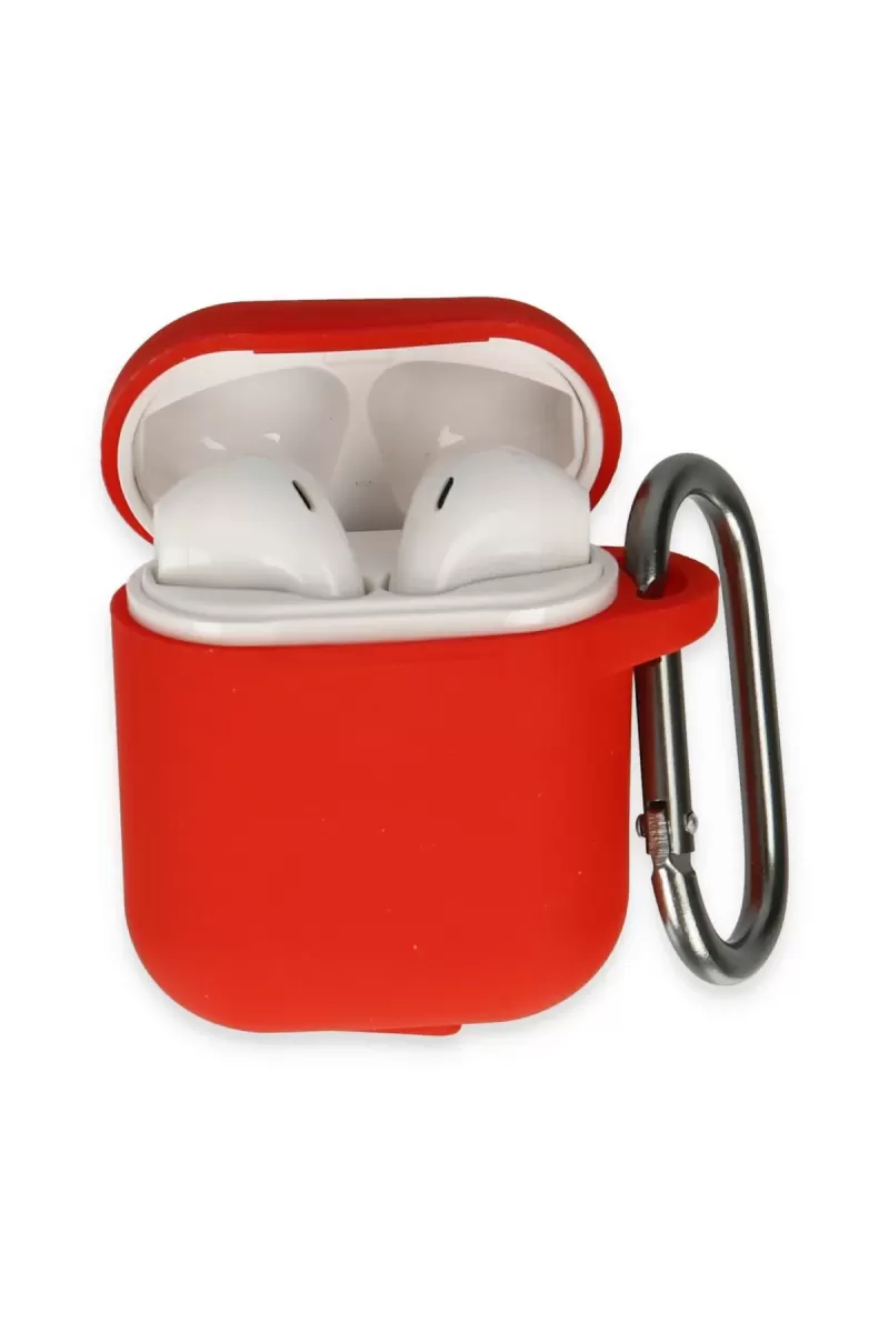 Newface Apple Airpods 2 (2.nesil) Hang Kılıf - Kırmızı