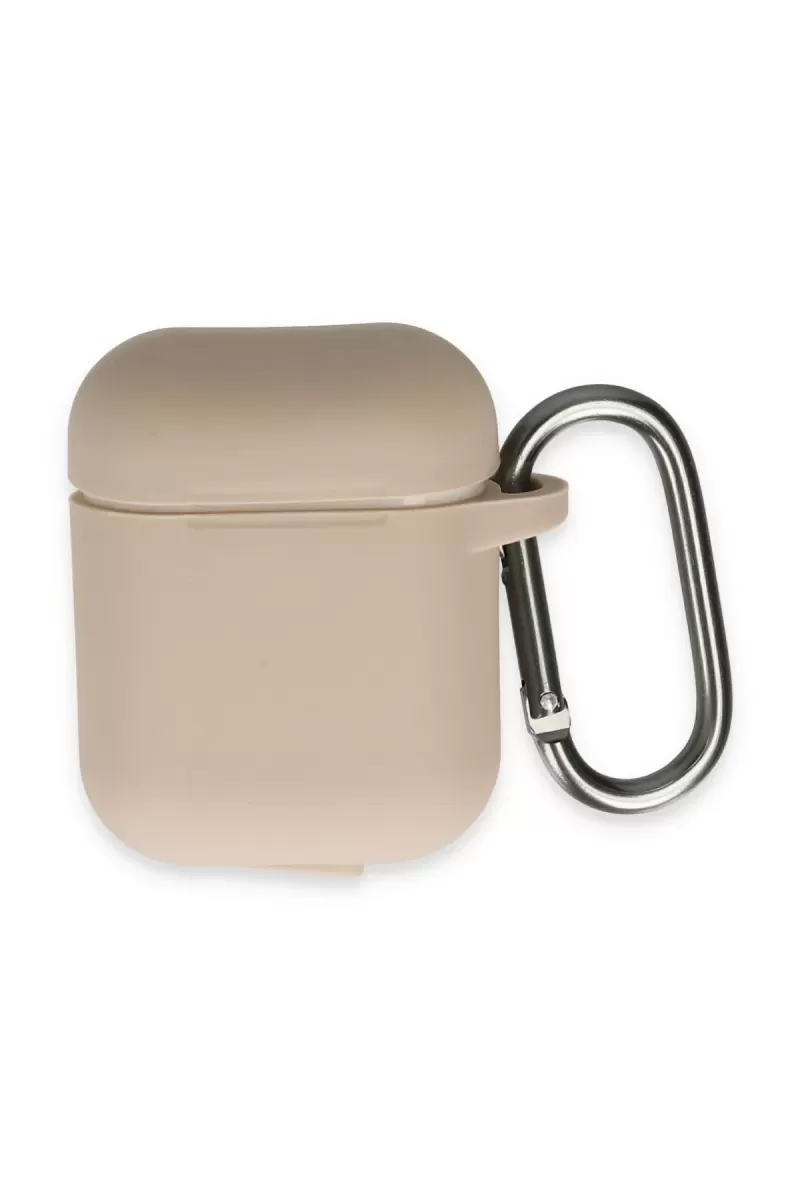 Newface Apple Airpods 2 (2.nesil) Hang Kılıf - Pudra