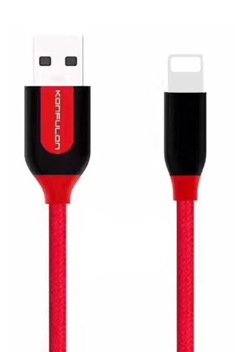 Konfulon S51 Lightning Kablo iphone Uyumlu 1M 3A - Kırmızı