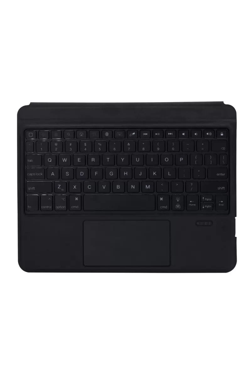 Newface Apple T5206D iPad 10.2 (7.nesil) Kılıf İnter Ledli Klavyeli Tablet Kılıfı - Siyah