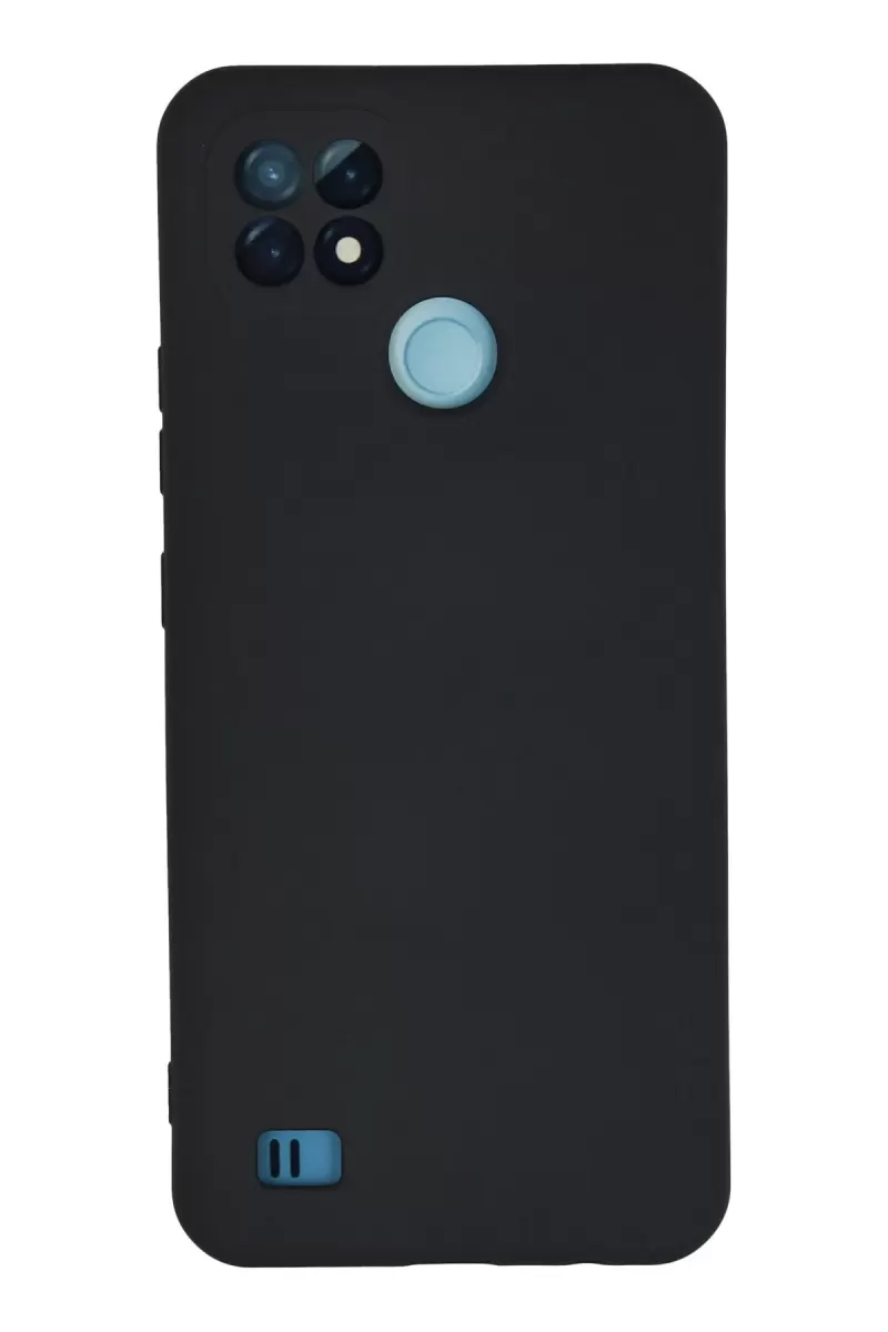Newface Realme C21 Kılıf Nano içi Kadife Silikon - Lacivert