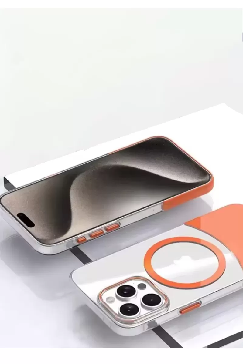Joko Apple iPhone 15 PC Suit Magsafe Kapak - Turuncu