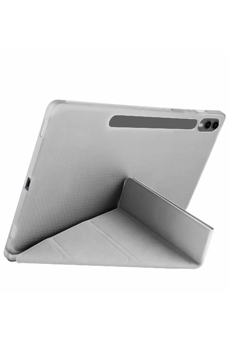 Newface Samsung Galaxy X610 Tab S9 FE Plus 12.4 Kılıf Kalemlikli Mars Tablet Kılıfı - Koyu Gri