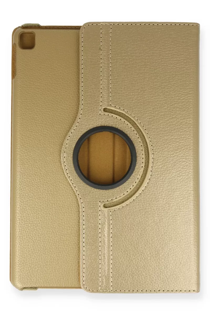 Newface Apple iPad 10.2 (7.nesil) Kılıf 360 Tablet Deri Kılıf - Gold