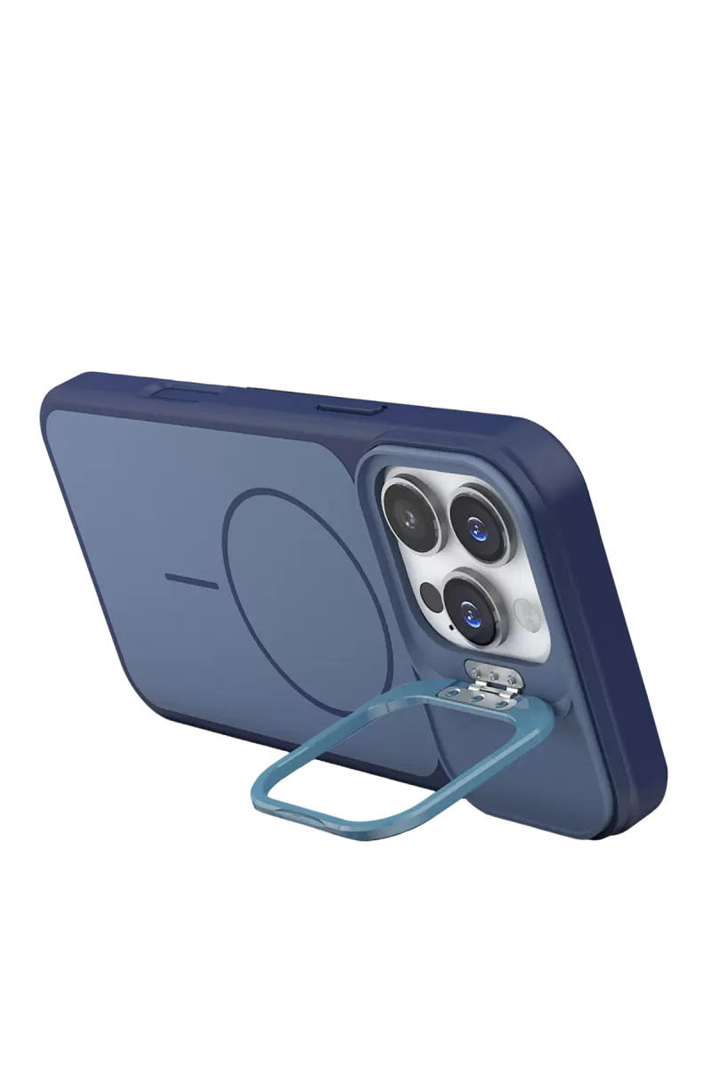 Joko Apple iPhone 16 Pro Max Pale Magsafe Standlı Kapak- Mavi