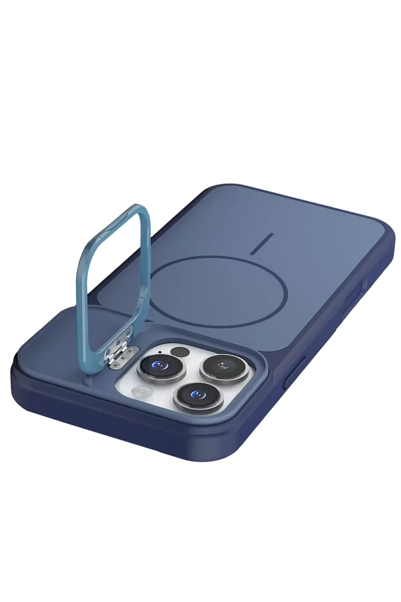 Joko Apple iPhone 16 Pro Max Pale Magsafe Standlı Kapak- Mavi