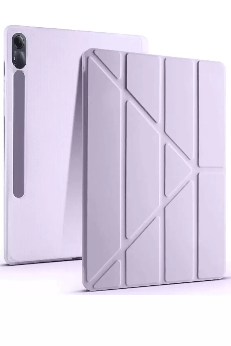 Newface Xiaomi Redmi Pad SE Kılıf Kalemlikli Mars Tablet Kılıfı - Lila