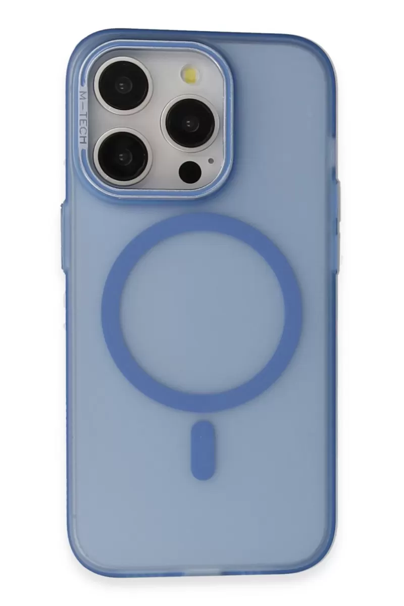 Joko Apple iPhone 15 Pro Max Frost Standlı Magsafe Kapak - Sierra Blue
